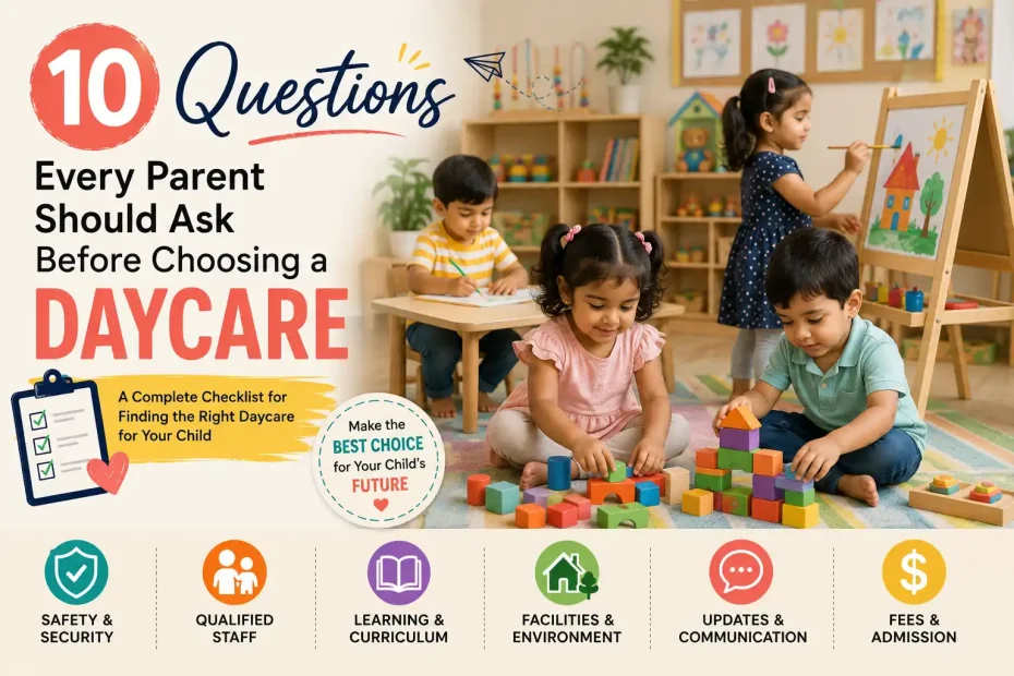 10 important questions parents should ask before choosing a daycare